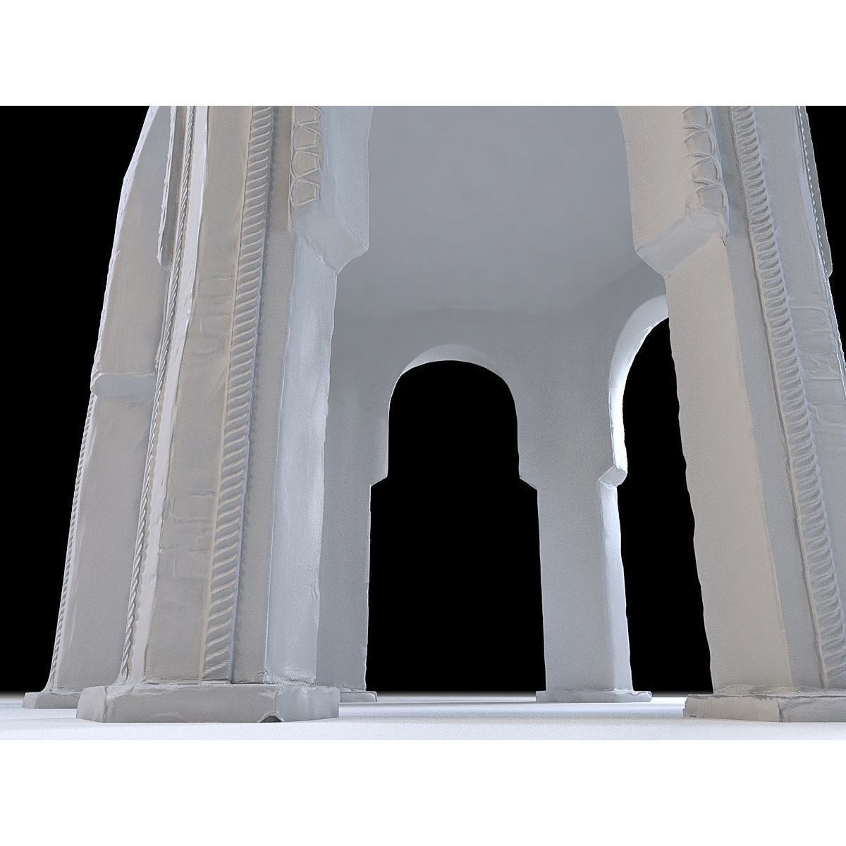 Eastern Dome Building - Low-Poly Game-Ready 3D Model - View 6
