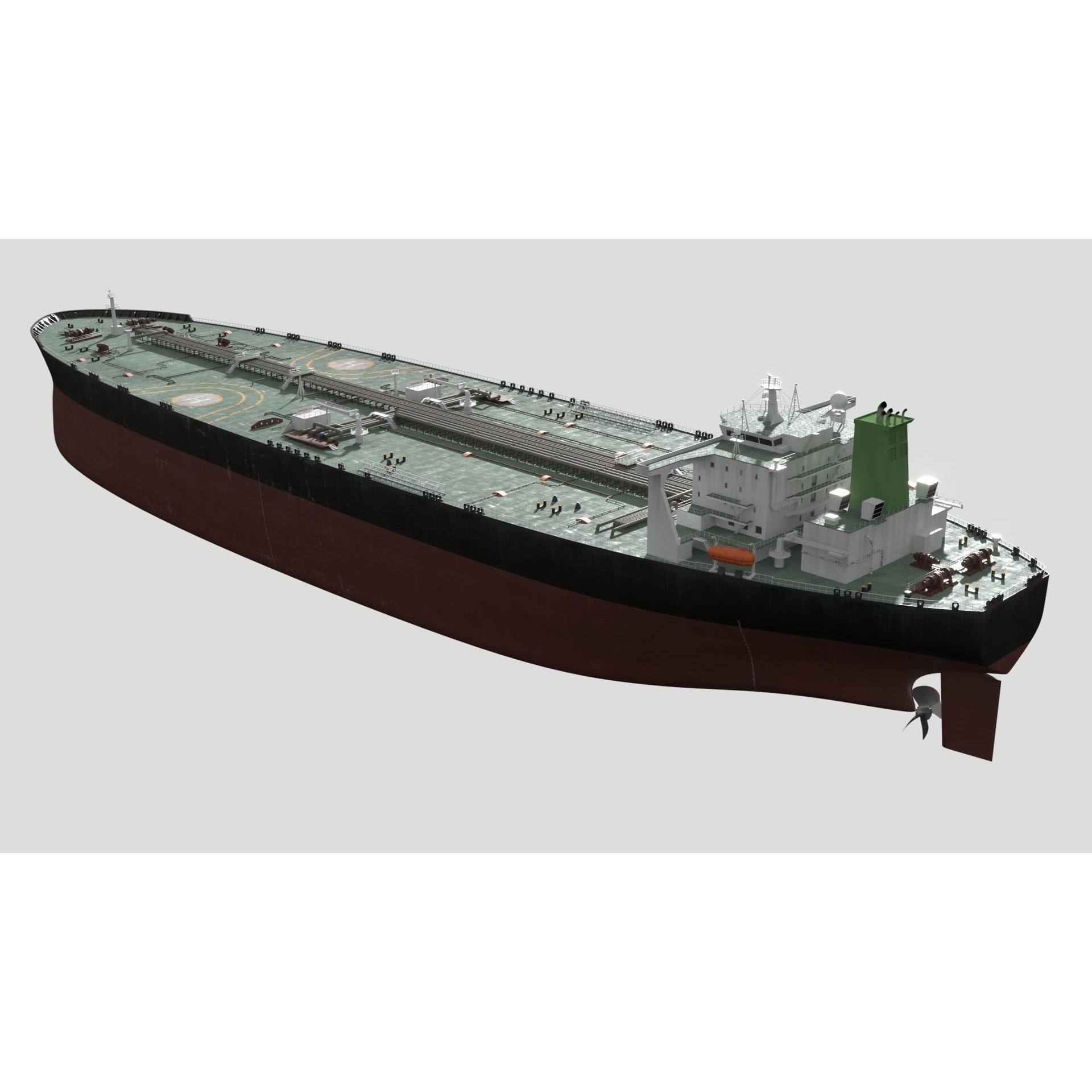 Oil Tanker - Game-Ready 3D Model - View 12