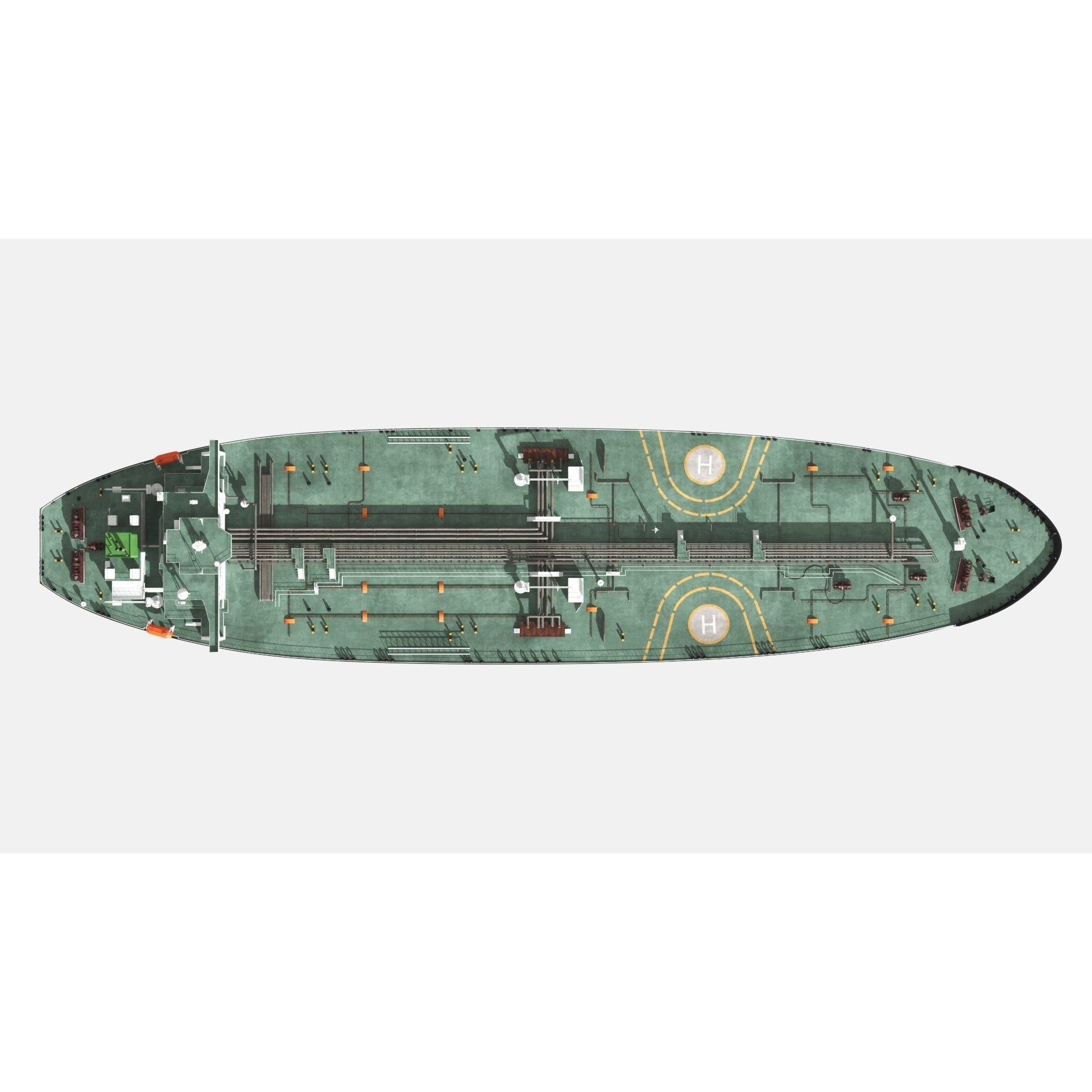 Oil Tanker - Game-Ready 3D Model - View 14