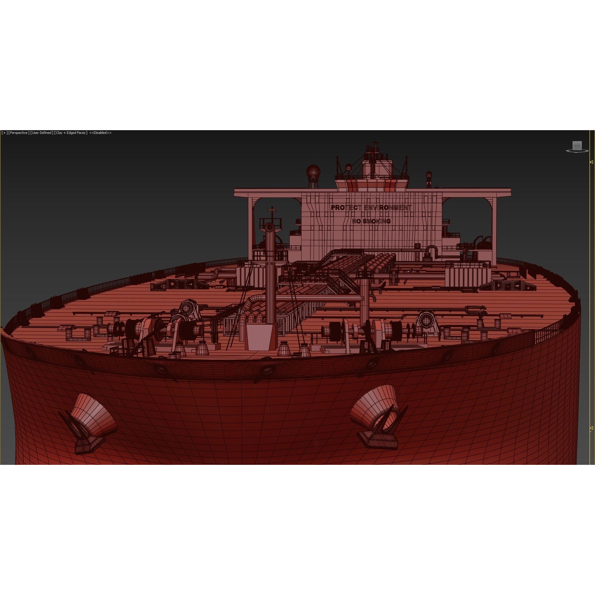 Oil Tanker - Game-Ready 3D Model - View 23