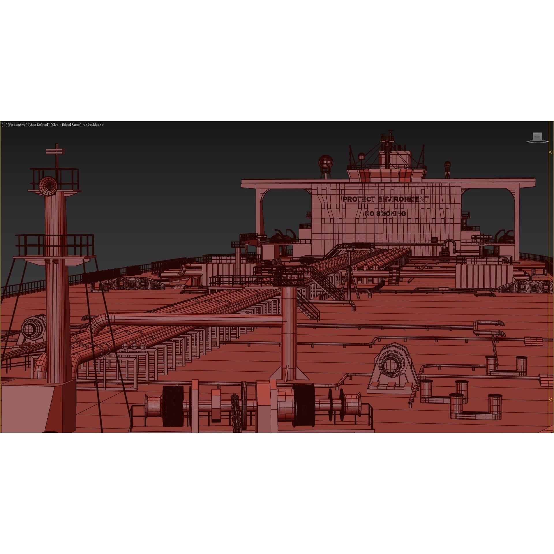 Oil Tanker - Game-Ready 3D Model - View 27