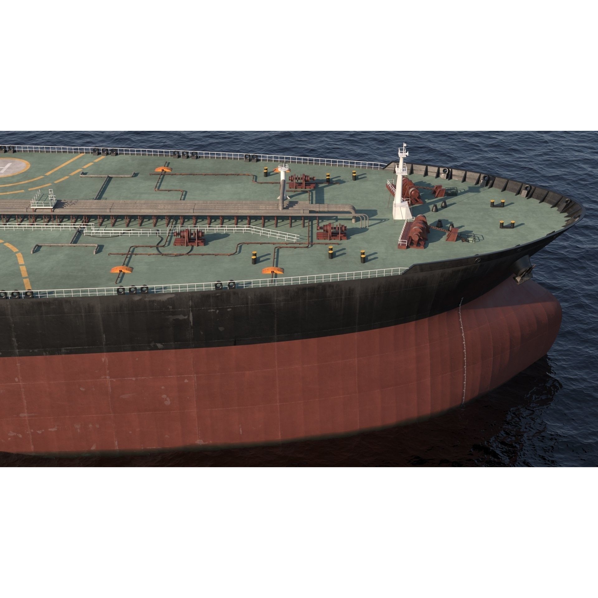 Oil Tanker - Game-Ready 3D Model - View 5