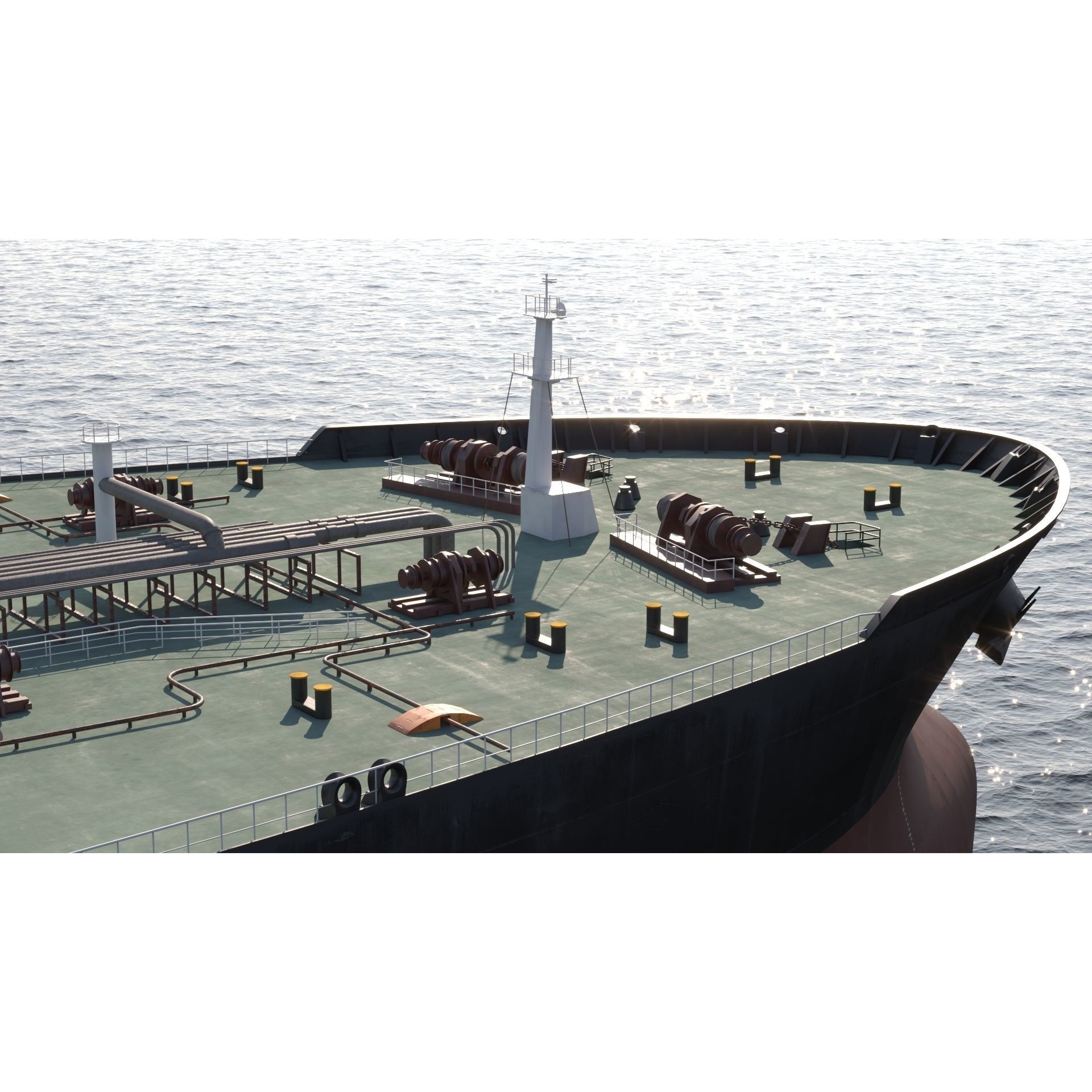 Oil Tanker - Game-Ready 3D Model - View 7