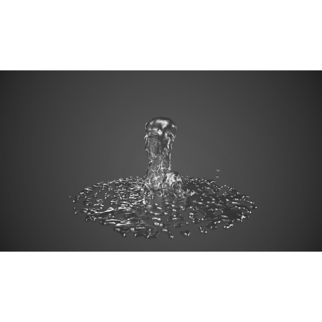 Animated Fountains 3D Model – Realistic Liquid Simulation, FBX & OBJ - View 11