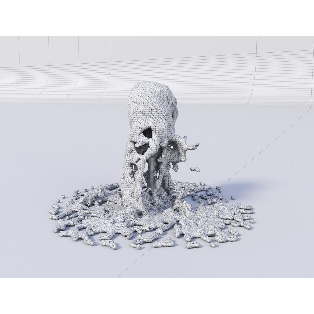 Animated Fountains 3D Model – Realistic Liquid Simulation, FBX & OBJ - View 12