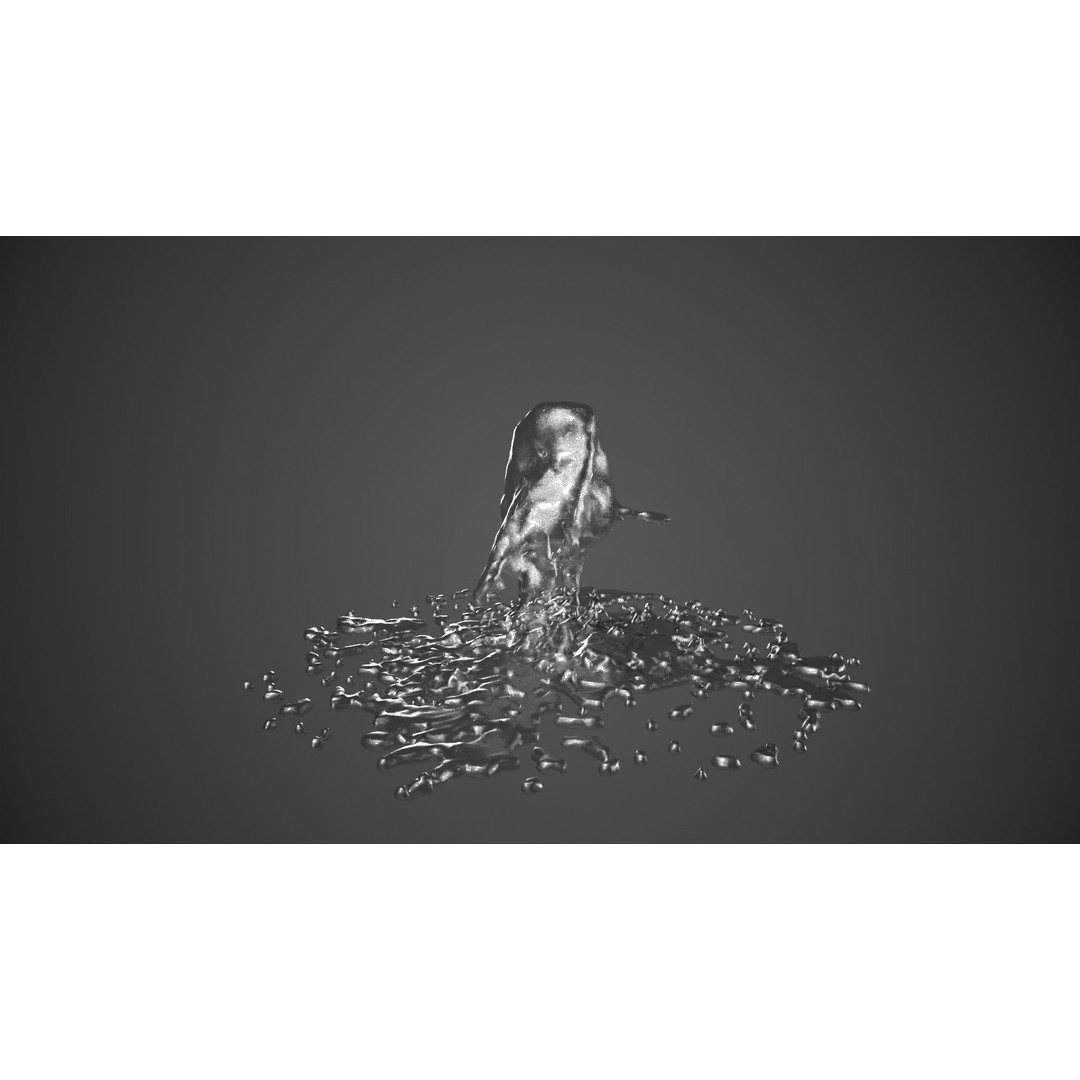 Animated Fountains 3D Model – Realistic Liquid Simulation, FBX & OBJ - View 3