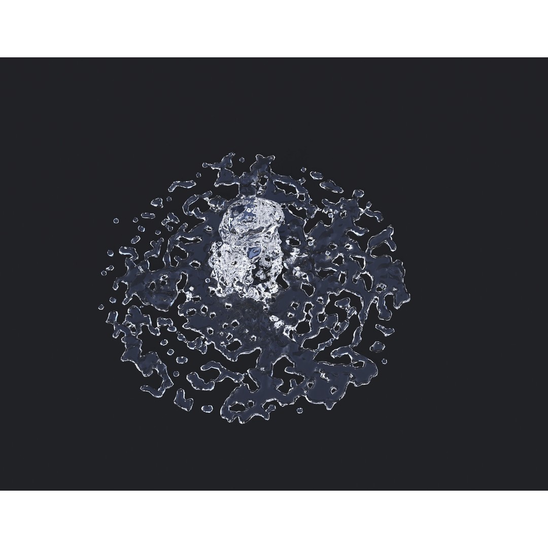 Animated Fountains 3D Model – Realistic Liquid Simulation, FBX & OBJ - View 4