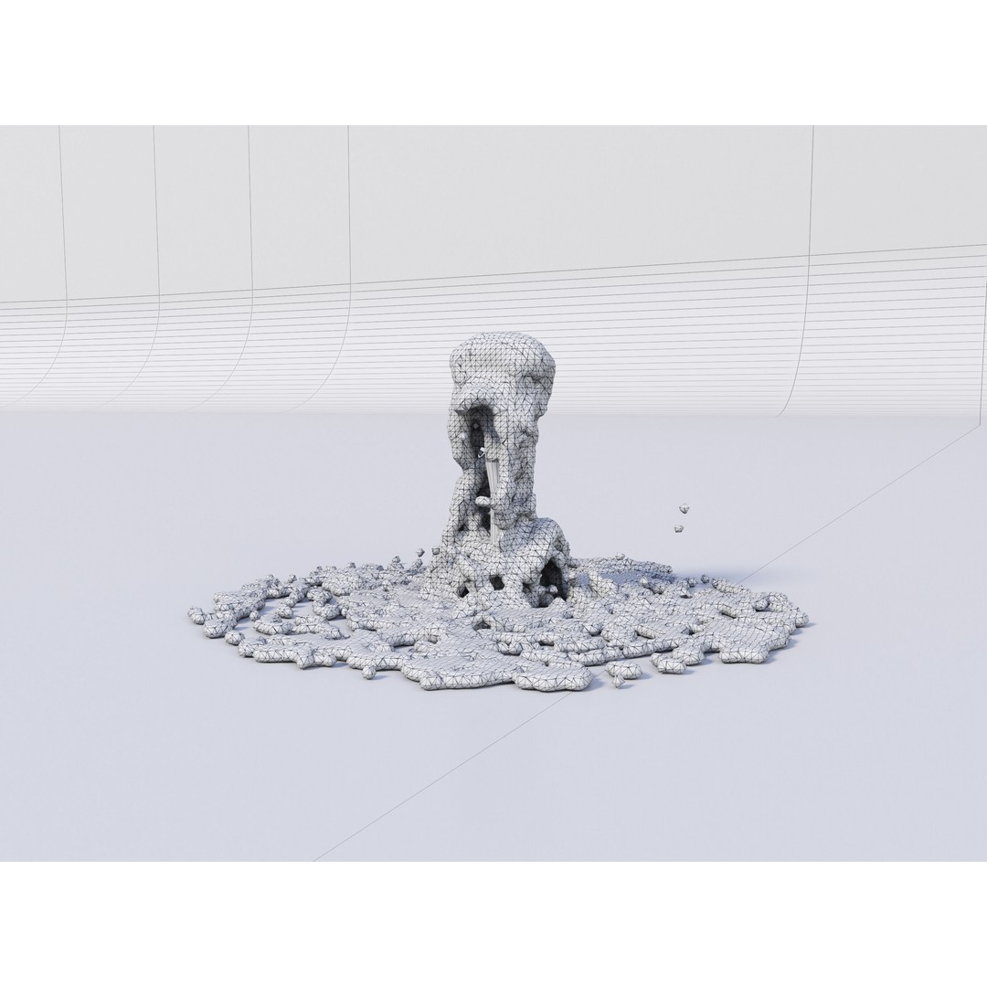 Animated Fountains 3D Model – Realistic Liquid Simulation, FBX & OBJ - View 7