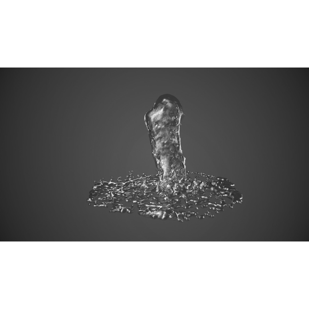 Animated Fountains 3D Model – Realistic Liquid Simulation, FBX & OBJ - View 8
