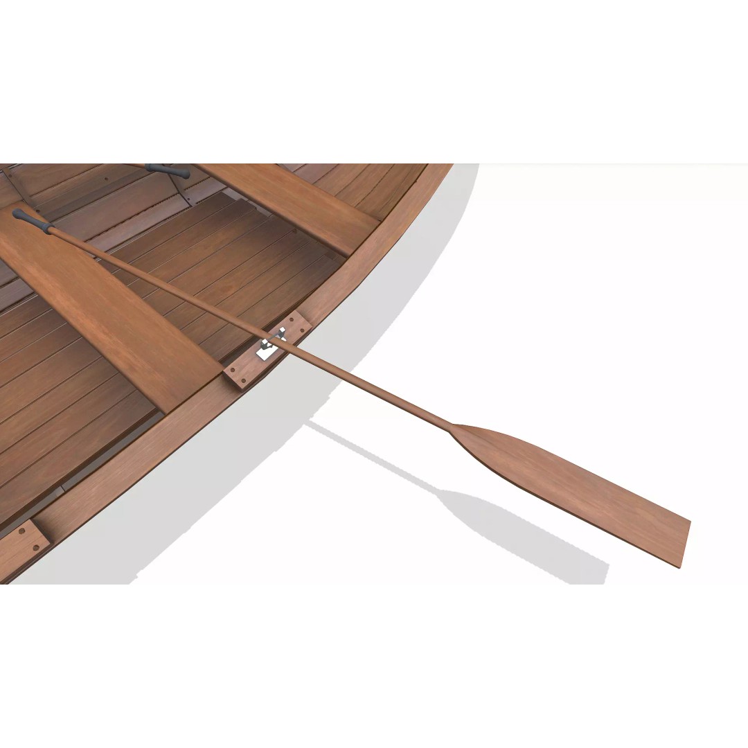 Norwegian Pram Boat 3D Model – Low Poly PBR Game Asset, FBX, OBJ, Blender - View 15