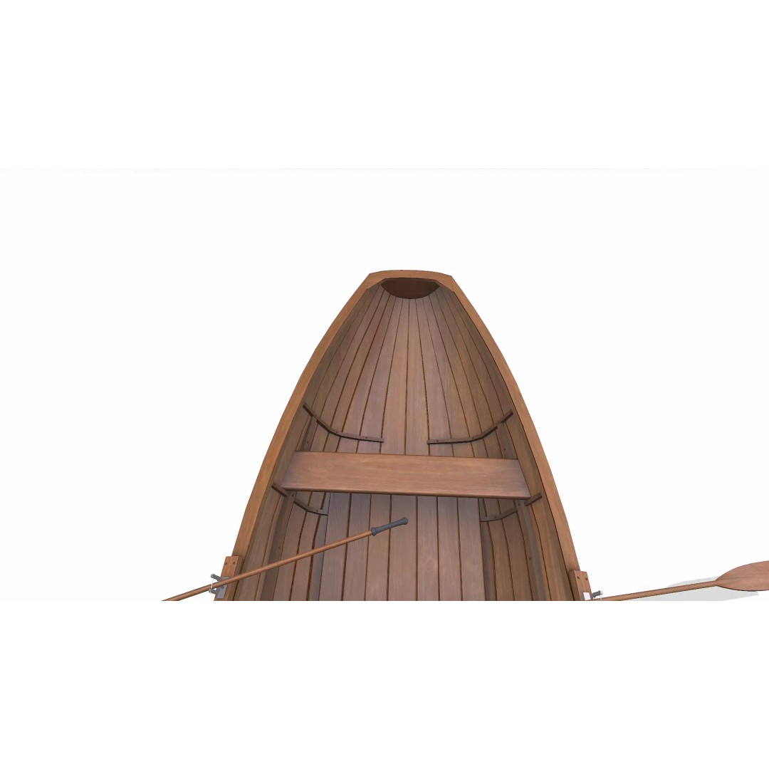 Norwegian Pram Boat 3D Model – Low Poly PBR Game Asset, FBX, OBJ, Blender - View 17