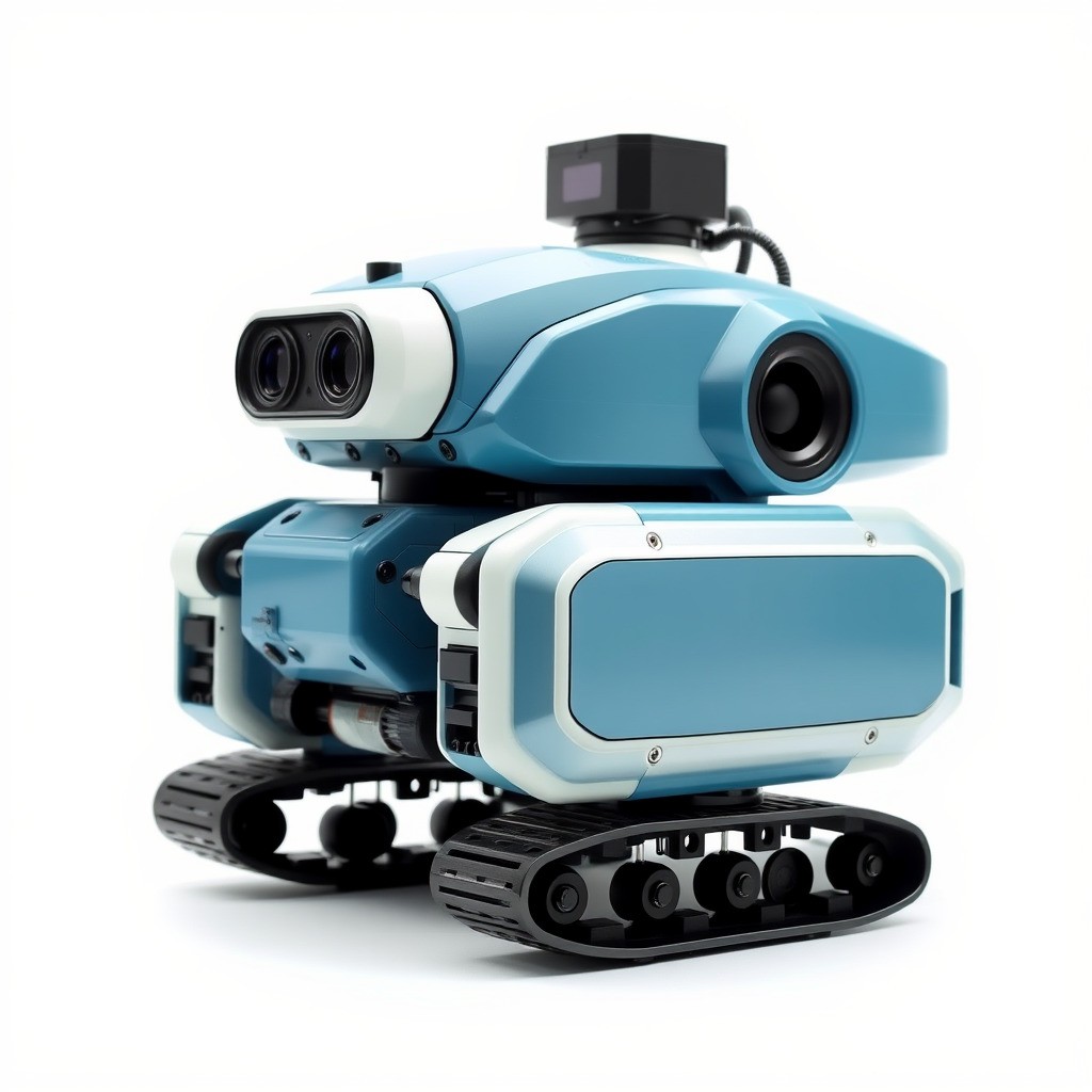 Underwater Maintenance Droid 3D Model – Low Poly Game Asset, FBX - View 5