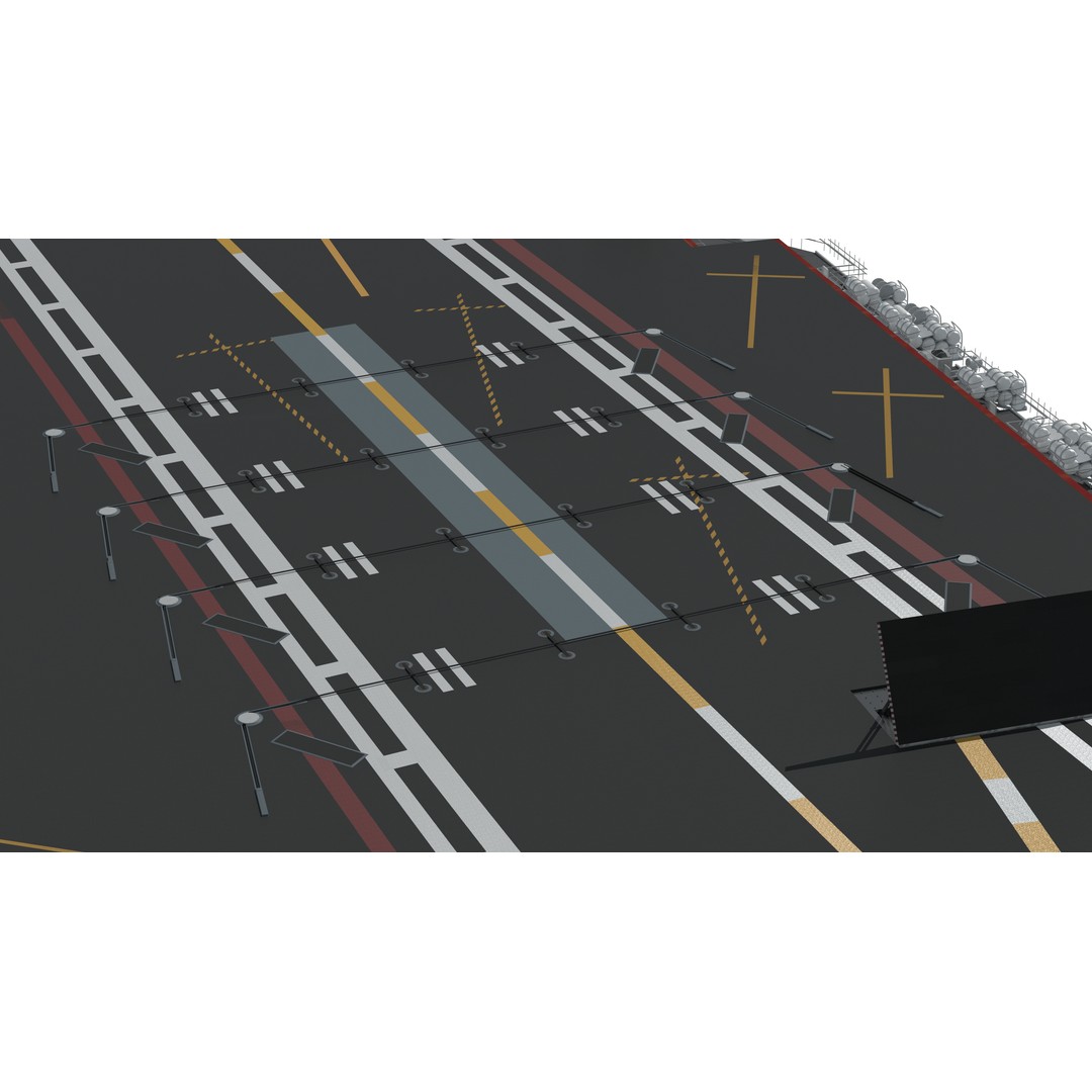 Shandong Aircraft Carrier 3D Model – Military Watercraft, FBX, OBJ - View 13