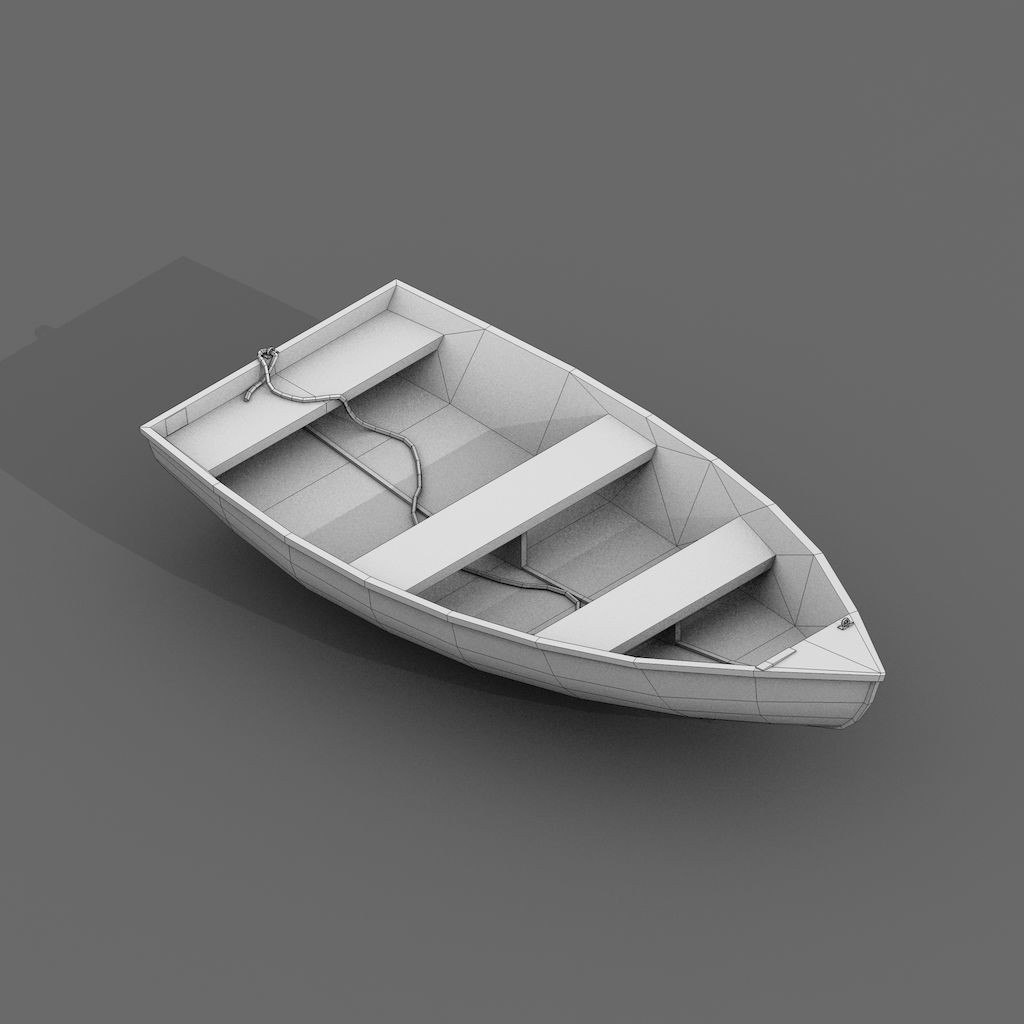 Sailboats 3D Model – Low Poly Watercraft Collection, FBX, Game Ready - View 12