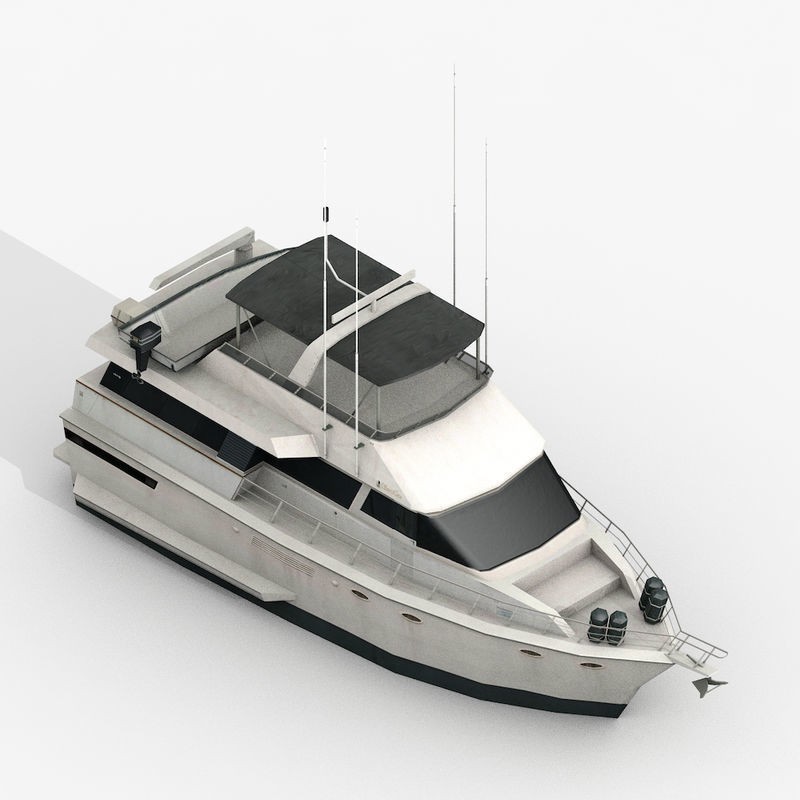 Sailboats 3D Model – Low Poly Watercraft Collection, FBX, Game Ready - View 15