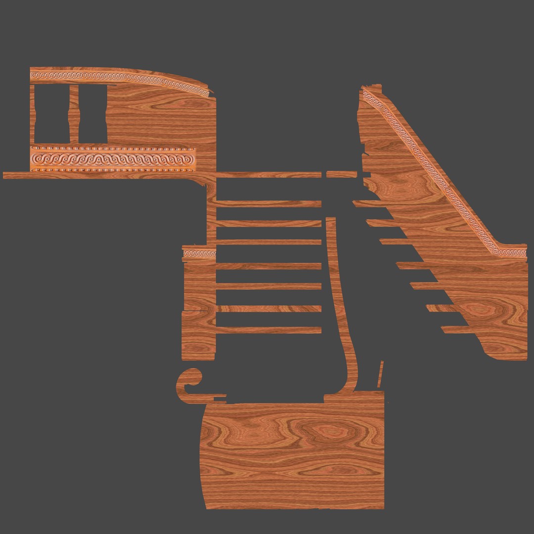 Galeon Pirate Ship 3D Model – Historic Watercraft, PBR Textures, Game Ready - View 38