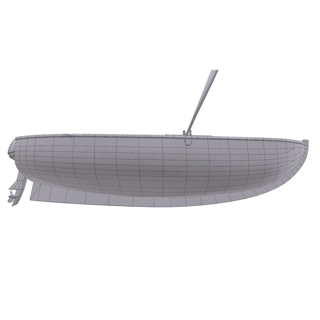 Old Wooden Motorboat 3D Model – Low Poly PBR Game Asset, FBX, OBJ - View 21