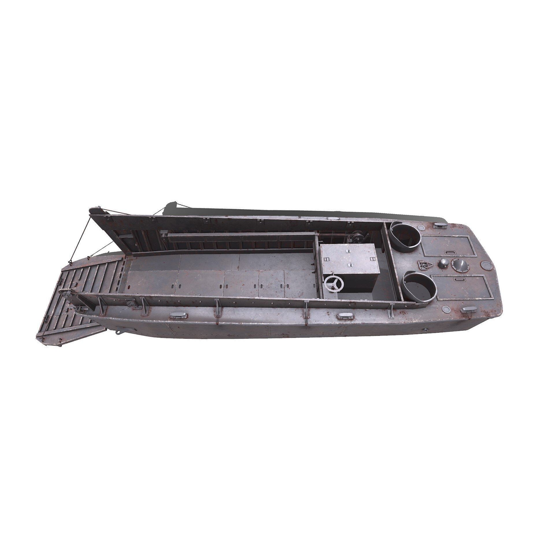 LCVP Higgins Boat - Low-Poly Game-Ready 3D Model - View 14