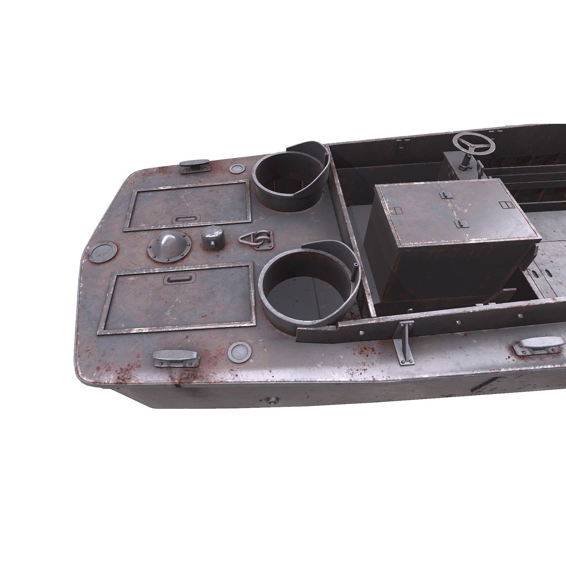 LCVP Higgins Boat - Low-Poly Game-Ready 3D Model - View 19