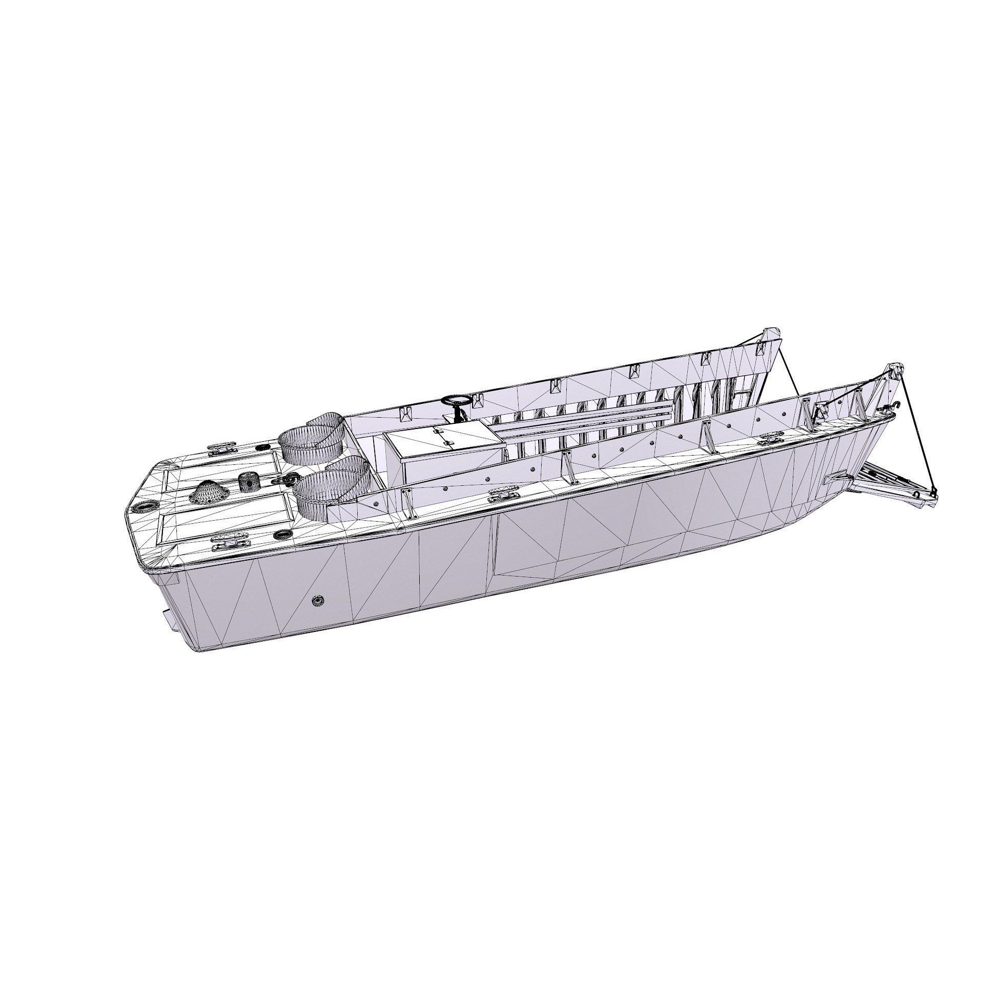 LCVP Higgins Boat - Low-Poly Game-Ready 3D Model - View 29