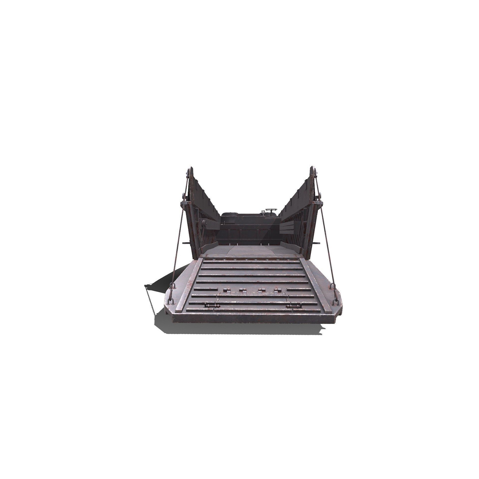 LCVP Higgins Boat - Low-Poly Game-Ready 3D Model - View 9