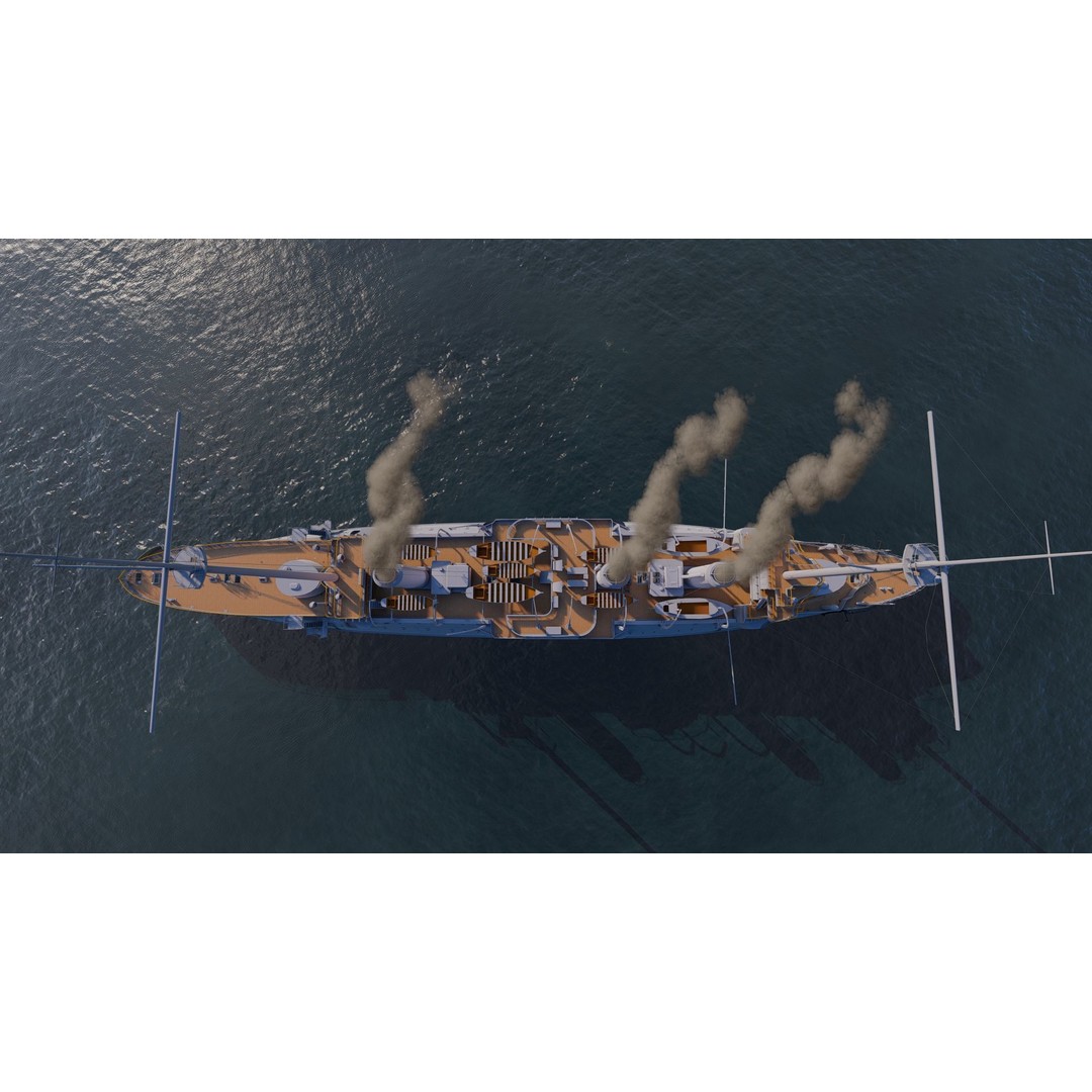 Bulk Carrier Ship 3D Model – Industrial Tanker with PBR Textures - View 5