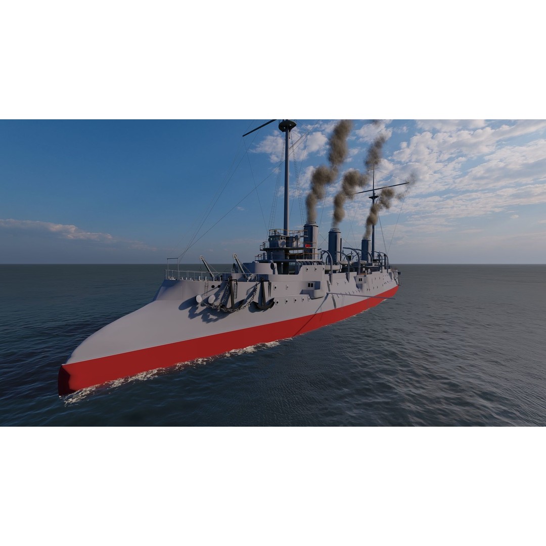 Bulk Carrier Ship 3D Model – Industrial Tanker with PBR Textures - View 6