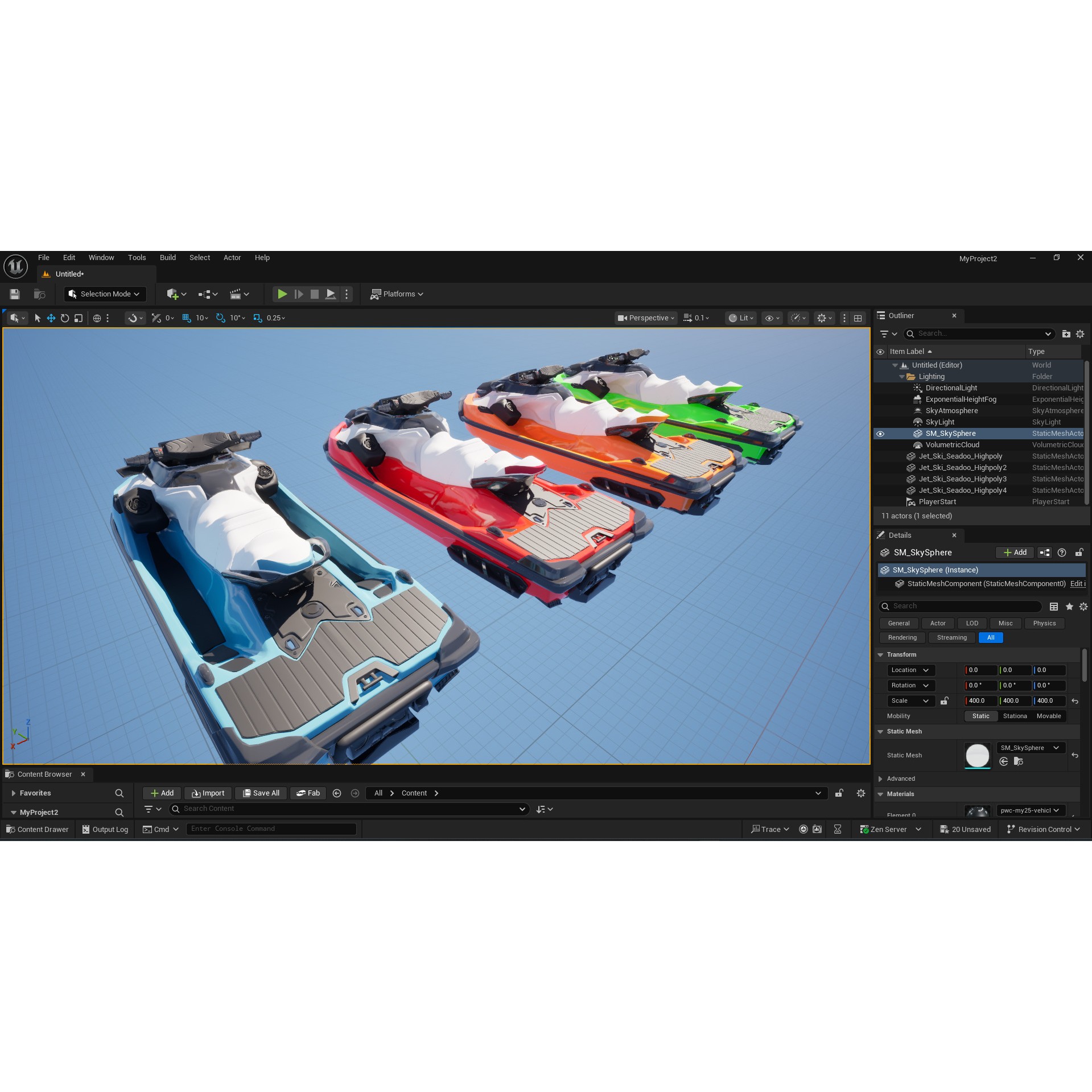 Sea-Doo GTX Limited 325 - Low-Poly Game-Ready 3D Model