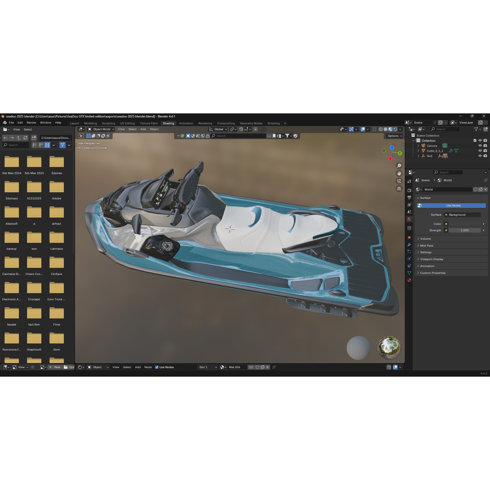 Sea-Doo GTX Limited 325 - Low-Poly Game-Ready 3D Model - View 27