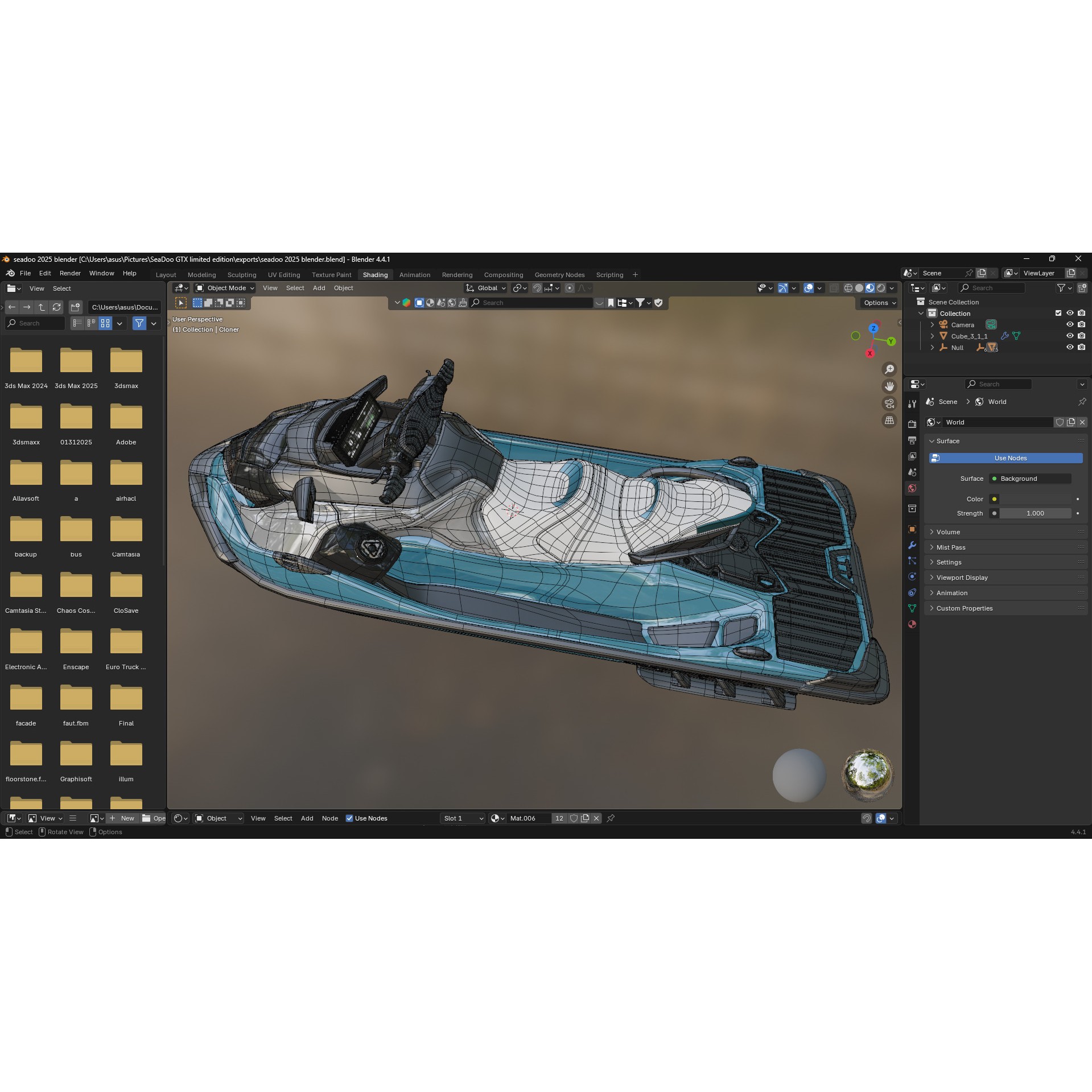 Sea-Doo GTX Limited 325 - Low-Poly Game-Ready 3D Model - View 28