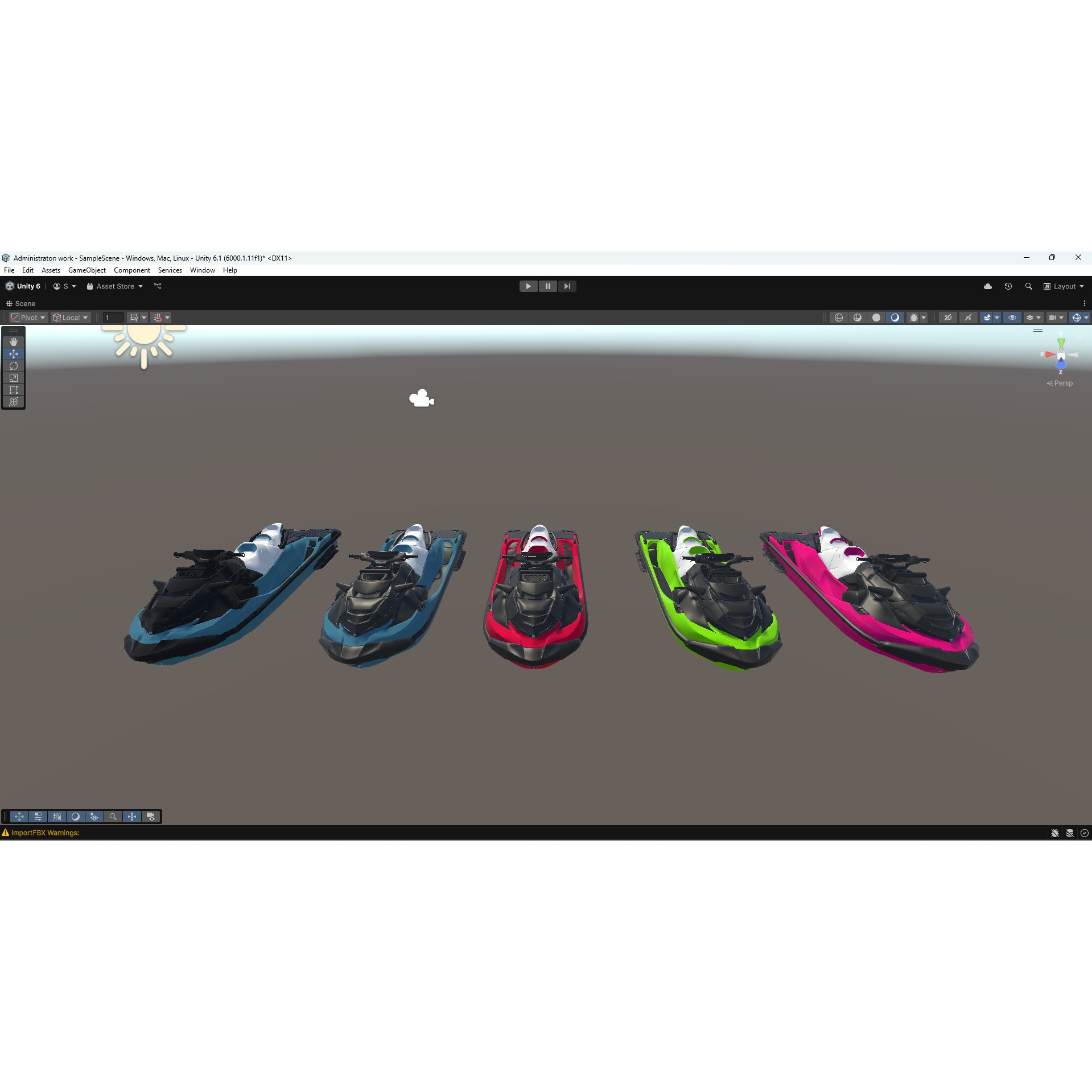 Sea-Doo GTX Limited 325 - Low-Poly Game-Ready 3D Model - View 7