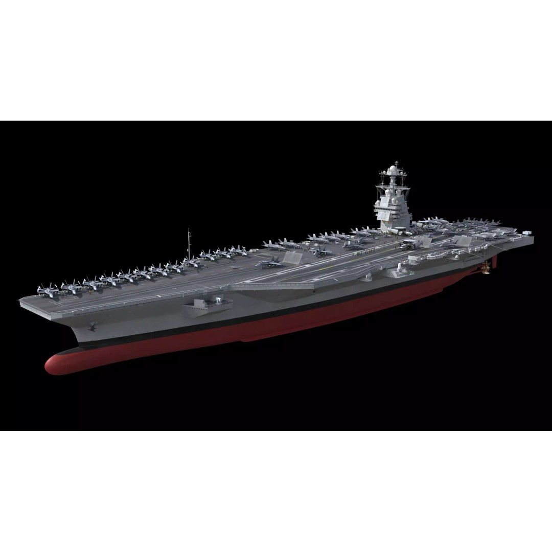 USS Gerald Ford Aircraft Carrier 3D Model – High Poly Game Asset, FBX - View 2