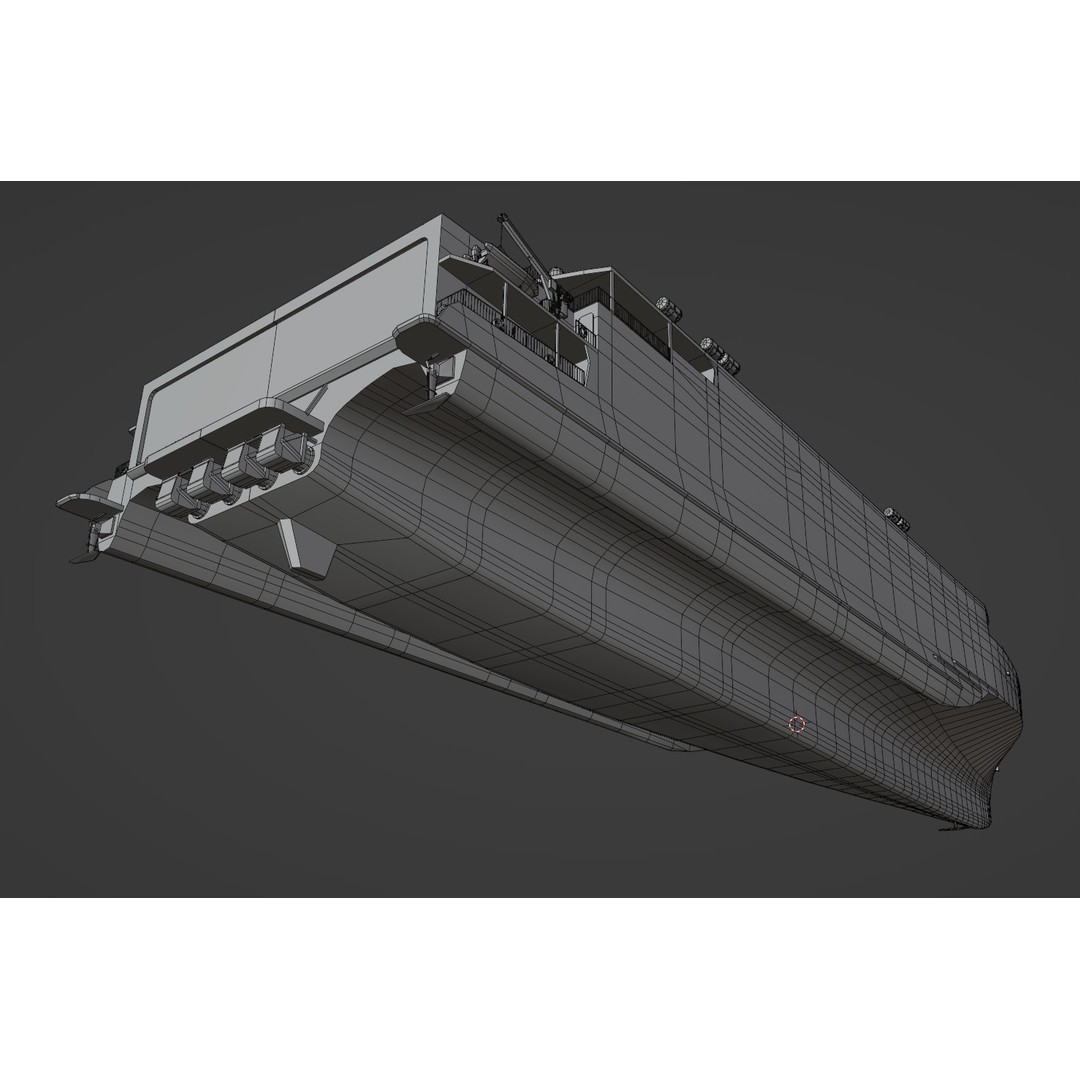 BAJAMAR EXPRESS 3D Model – Low Poly Ferry, FBX & PBR Textures - View 6