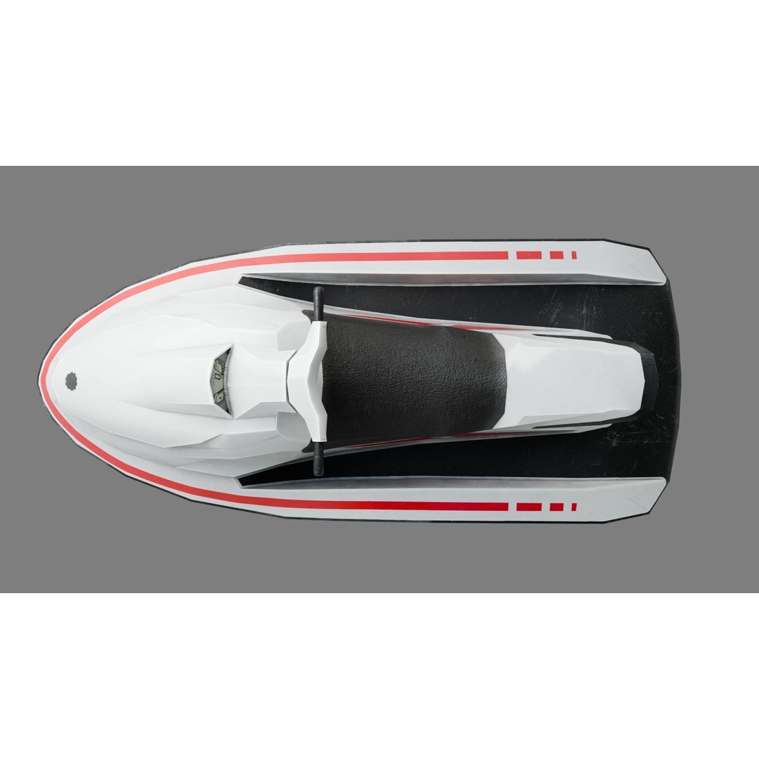 Lowpoly Jetski 3D Model – Optimized Game Asset, FBX, PBR Textures - View 13