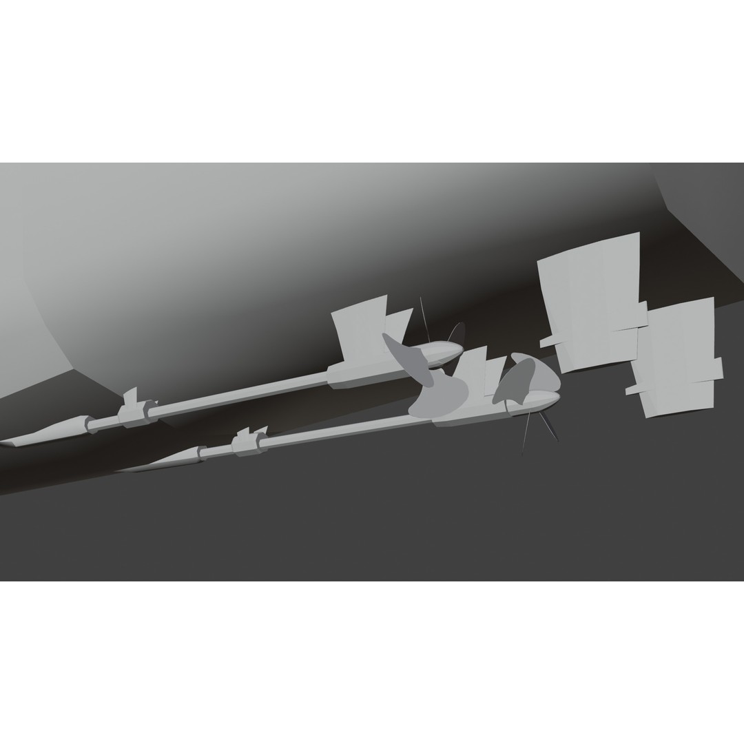 054A Frigate Ship 3D Model – Low Poly Military Watercraft, FBX, OBJ - View 25
