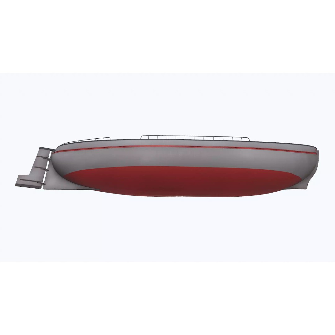Small River Barge Boat 3D Model – Low Poly PBR Game Asset, FBX - View 27