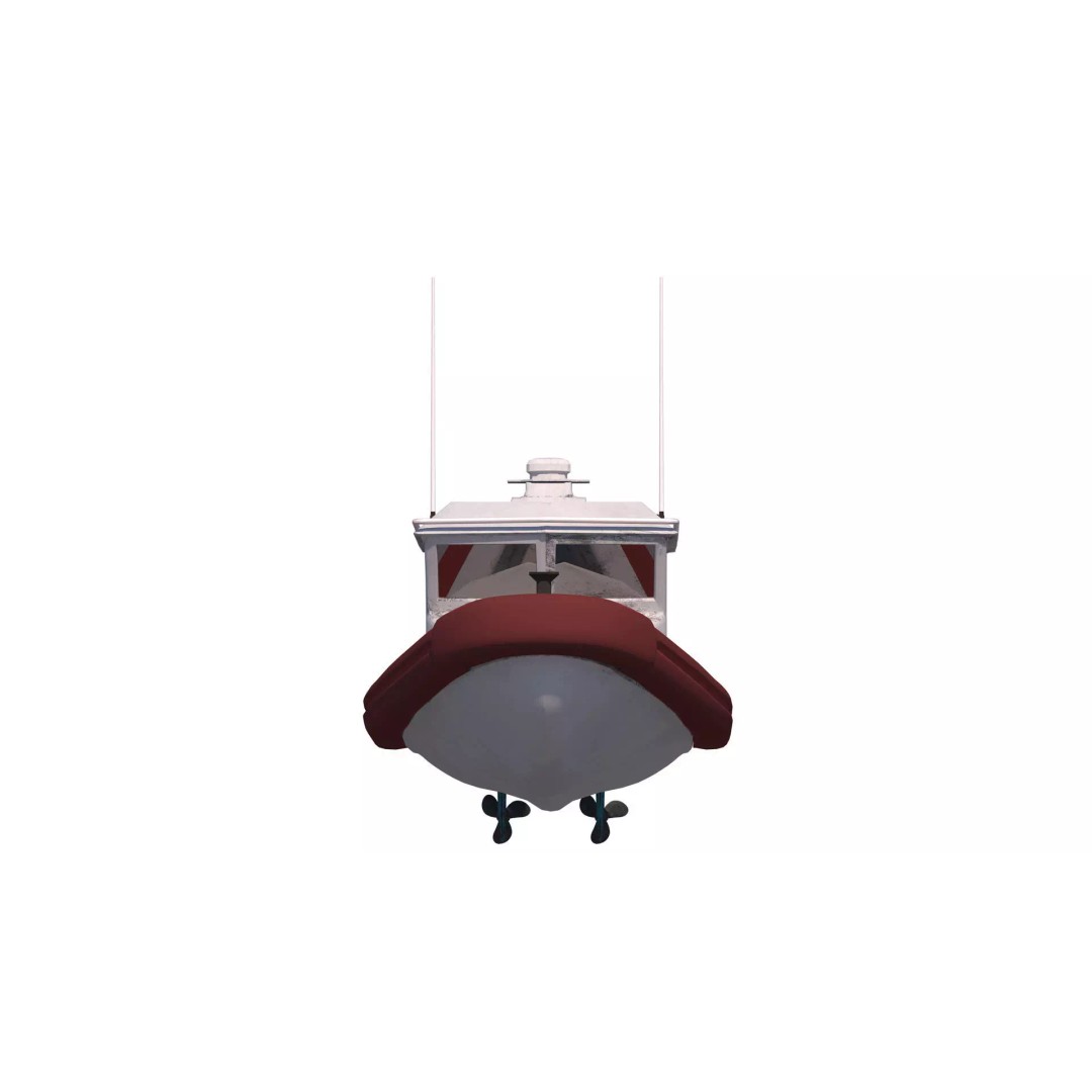 Tugboat 3D Model – Low Poly Game Asset, FBX, PBR Textures - View 11
