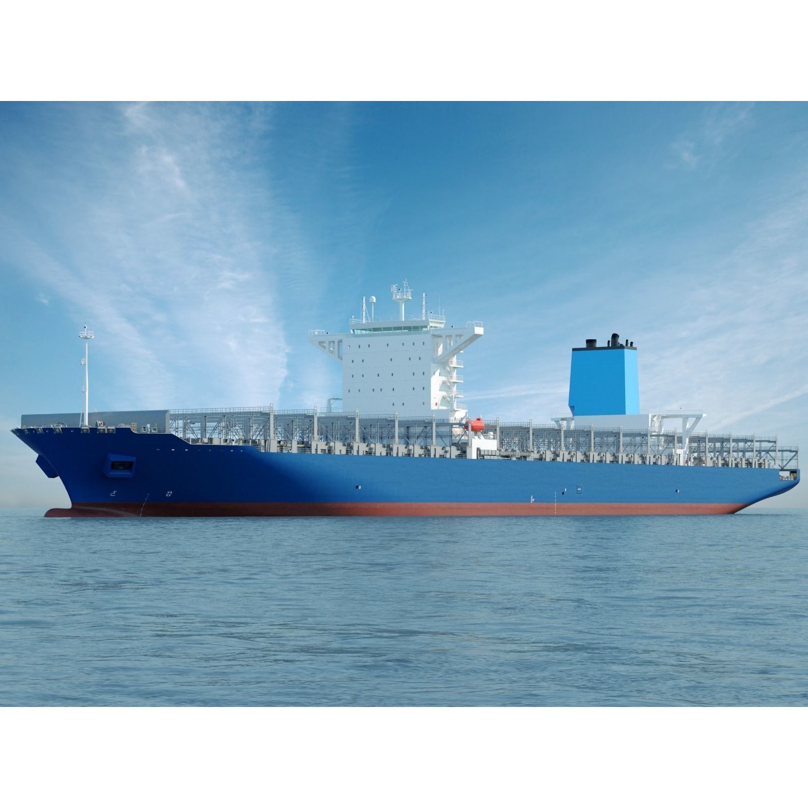 Large Container Ship - High-Detail 3D Model - View 3