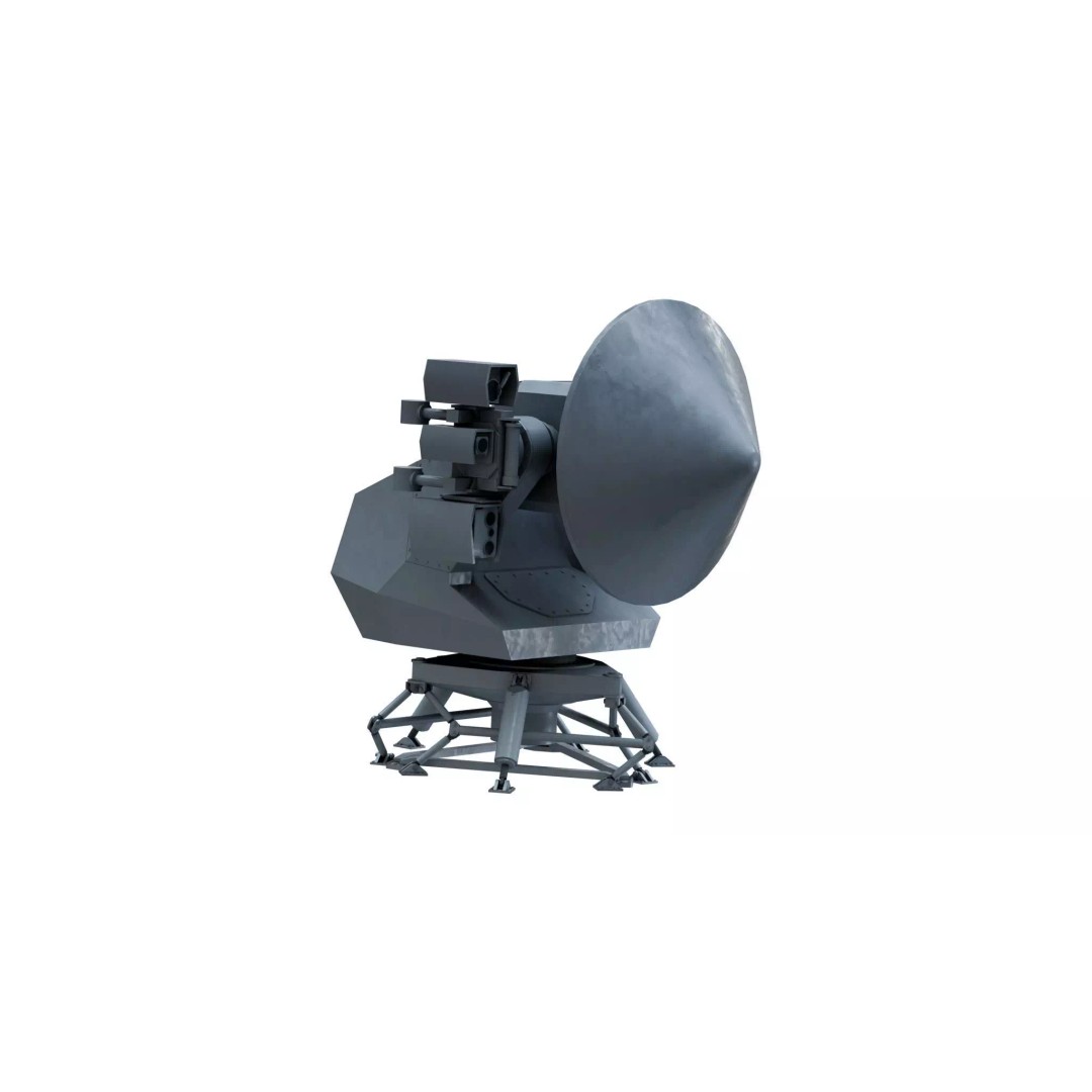 STIR 12 EO Mk2 Radar 3D Model – PBR Naval Tracker, Blender, FBX, OBJ - View 2