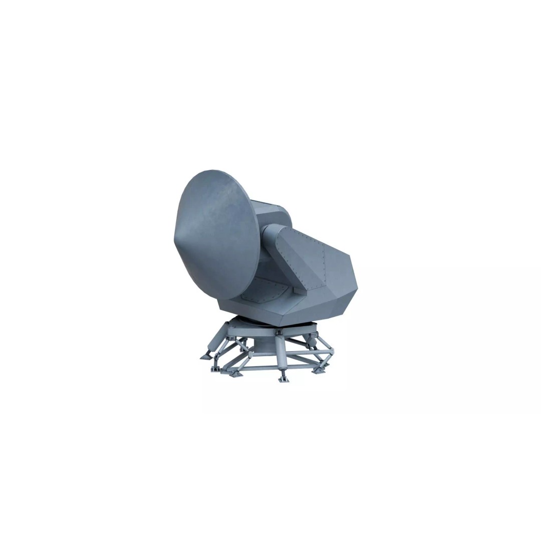 STIR 12 EO Mk2 Radar 3D Model – PBR Naval Tracker, Blender, FBX, OBJ - View 3