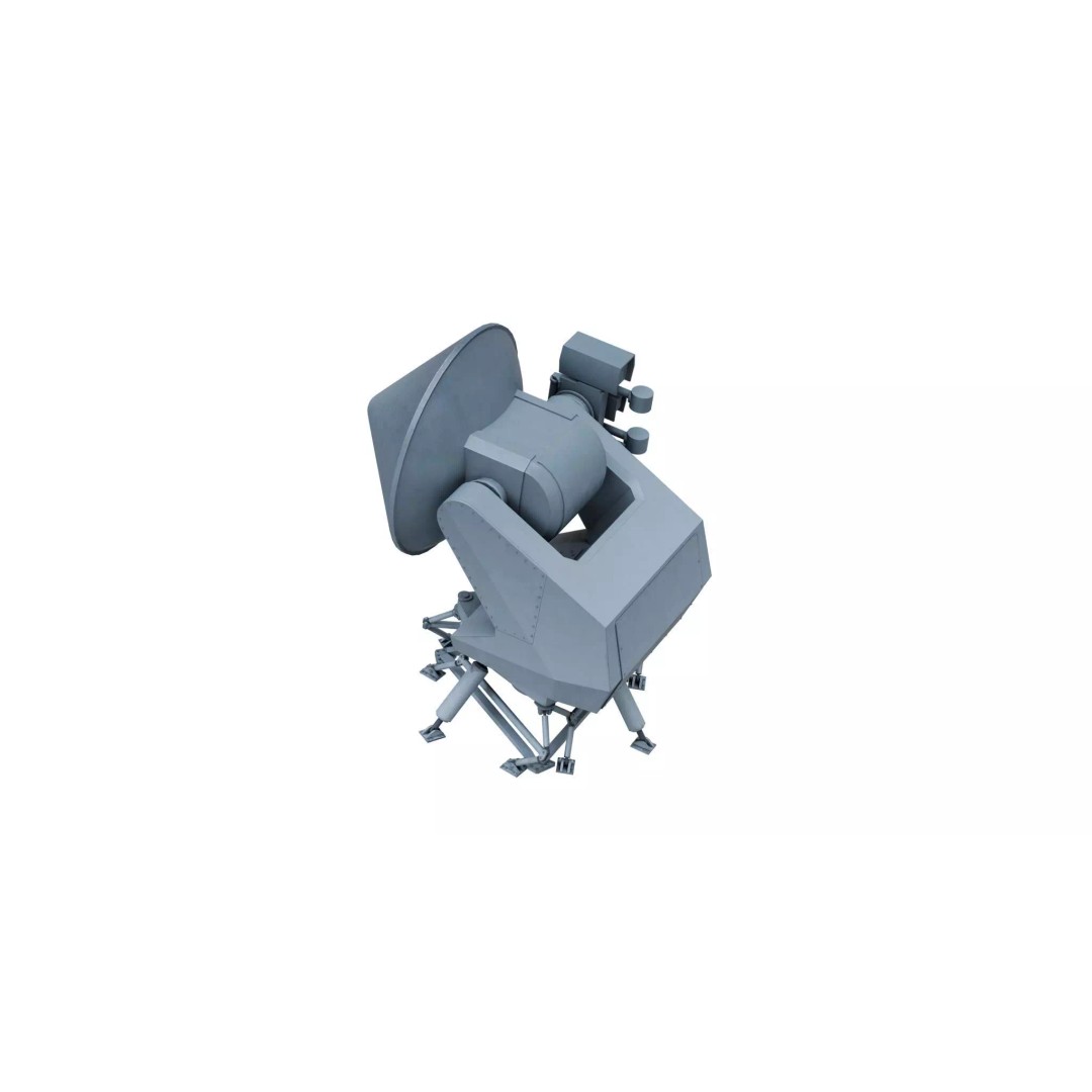 STIR 12 EO Mk2 Radar 3D Model – PBR Naval Tracker, Blender, FBX, OBJ - View 4
