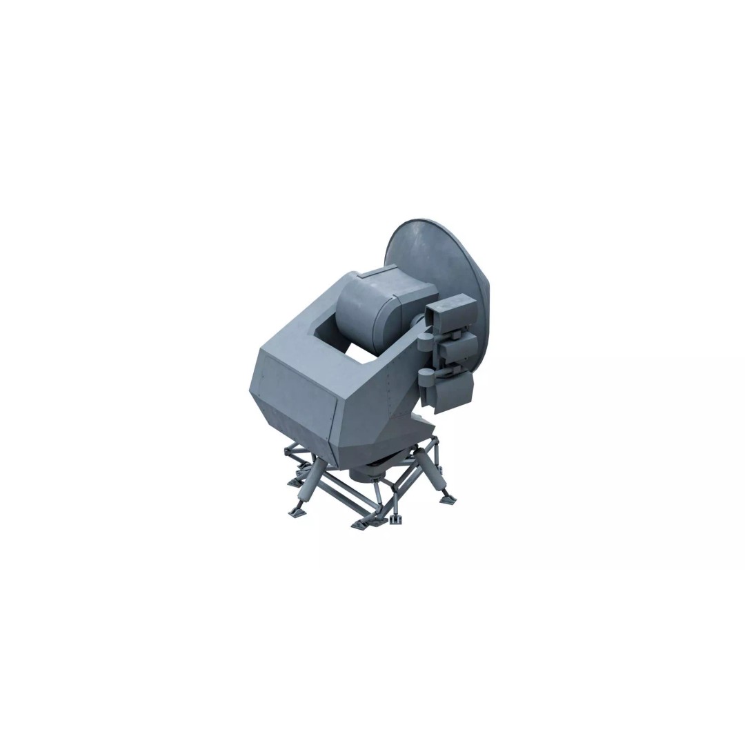 STIR 12 EO Mk2 Radar 3D Model – PBR Naval Tracker, Blender, FBX, OBJ - View 5