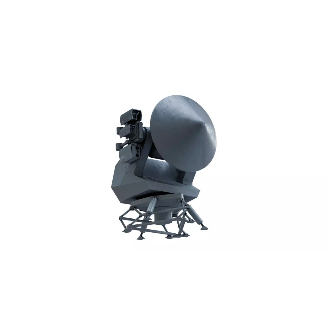 STIR 12 EO Mk2 Radar 3D Model – PBR Naval Tracker, Blender, FBX, OBJ - View 8