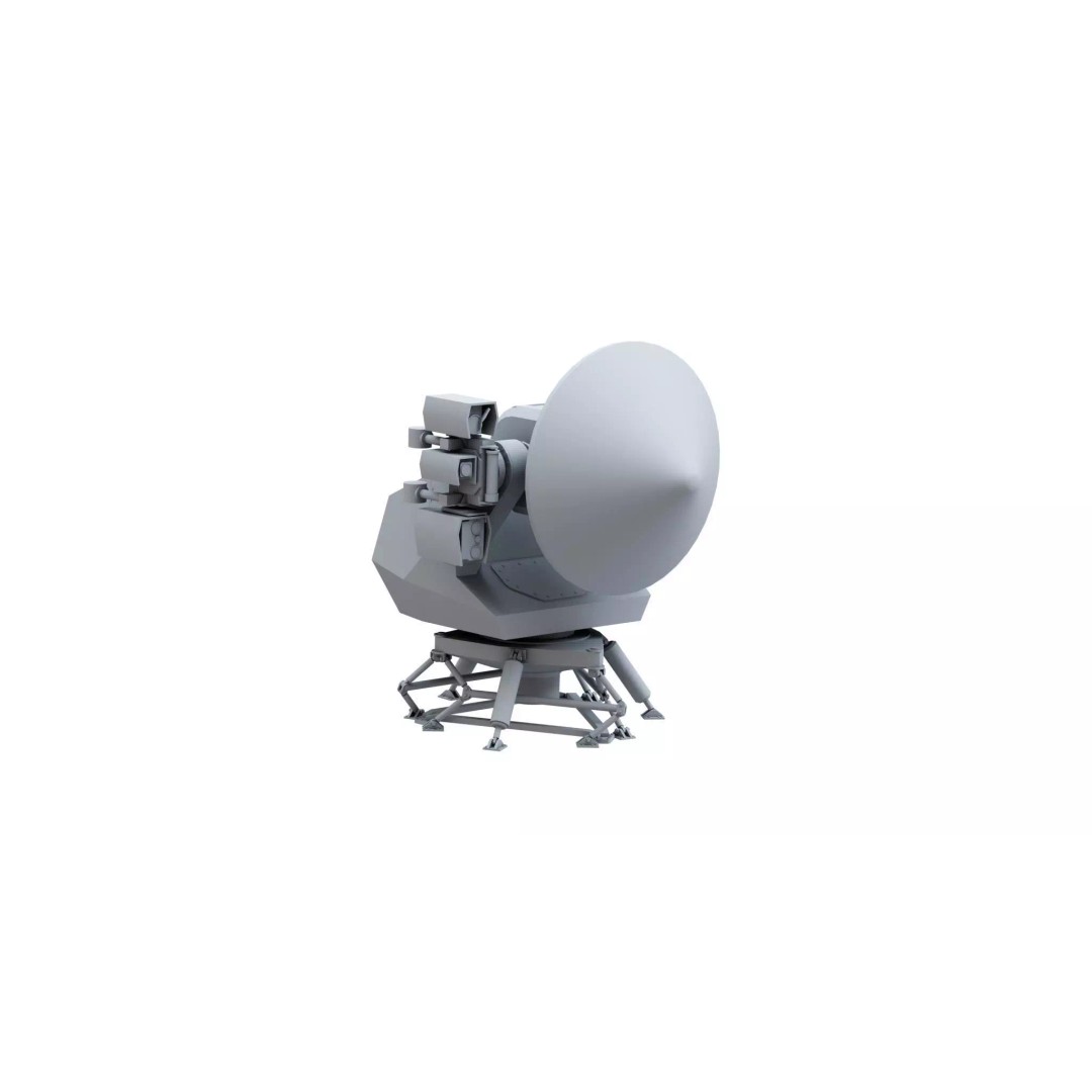 STIR 12 EO Mk2 Radar 3D Model – PBR Naval Tracker, Blender, FBX, OBJ - View 9