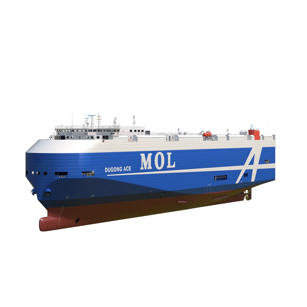 RoRo Vessel 3D Model – High Detail Cargo Carrier, PBR Textures - View 5