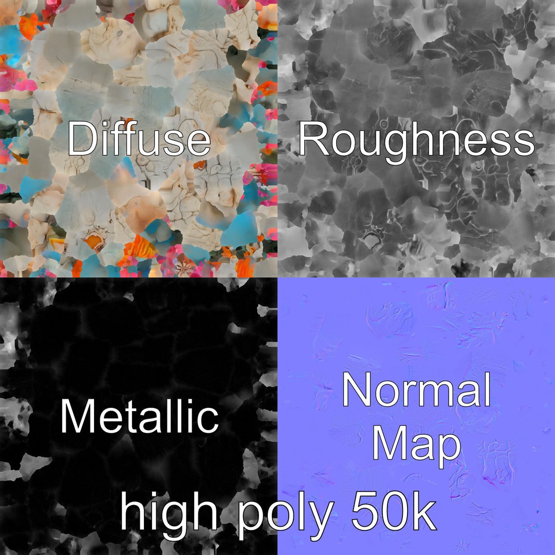 Underwater Grotto 3D Model – Low Poly Marine Life Pack, FBX - View 4