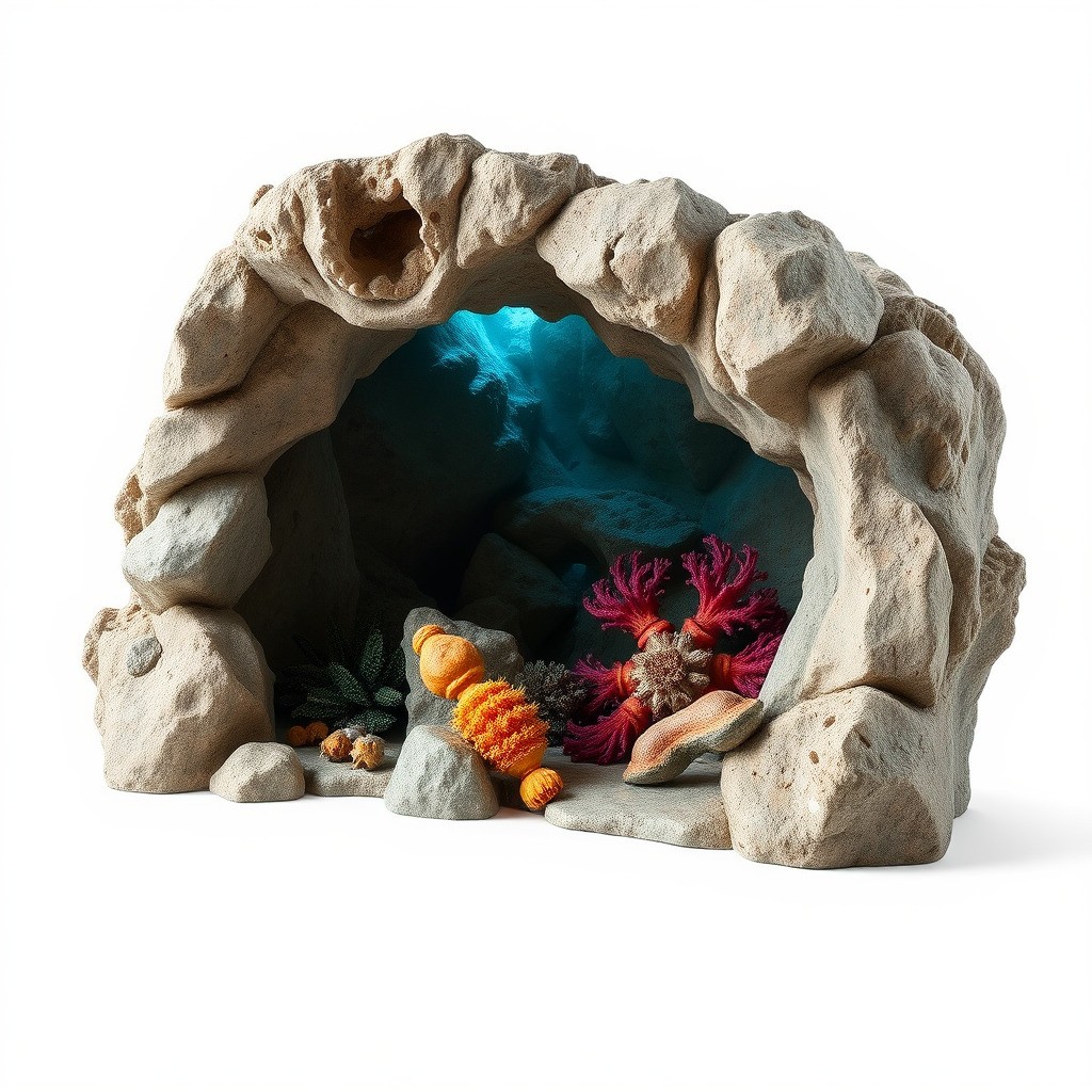 Underwater Grotto 3D Model – Low Poly Marine Life Pack, FBX - View 5