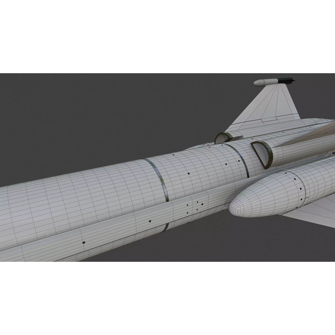 Otomat Mk 2 Block IV Anti-Ship Missile 3D Model – High Poly PBR Asset, FBX, OBJ - View 9