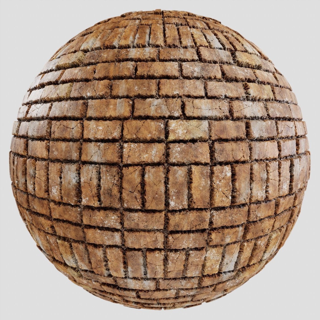 Brick Wall Texture 3D Model – 8K PBR Textures for Archviz - View 13