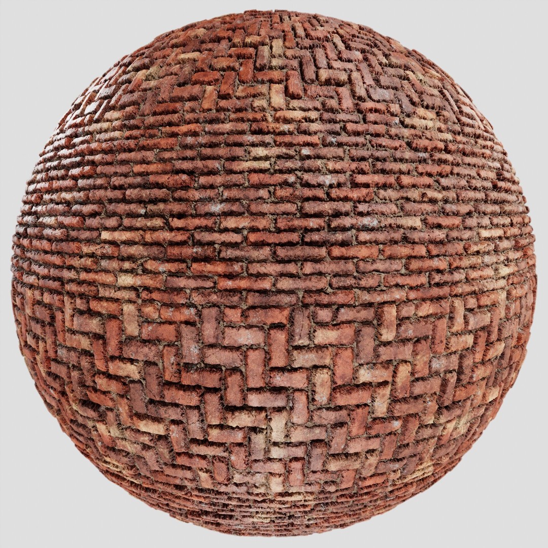 Brick Wall Texture 3D Model – 8K PBR Textures for Archviz - View 3